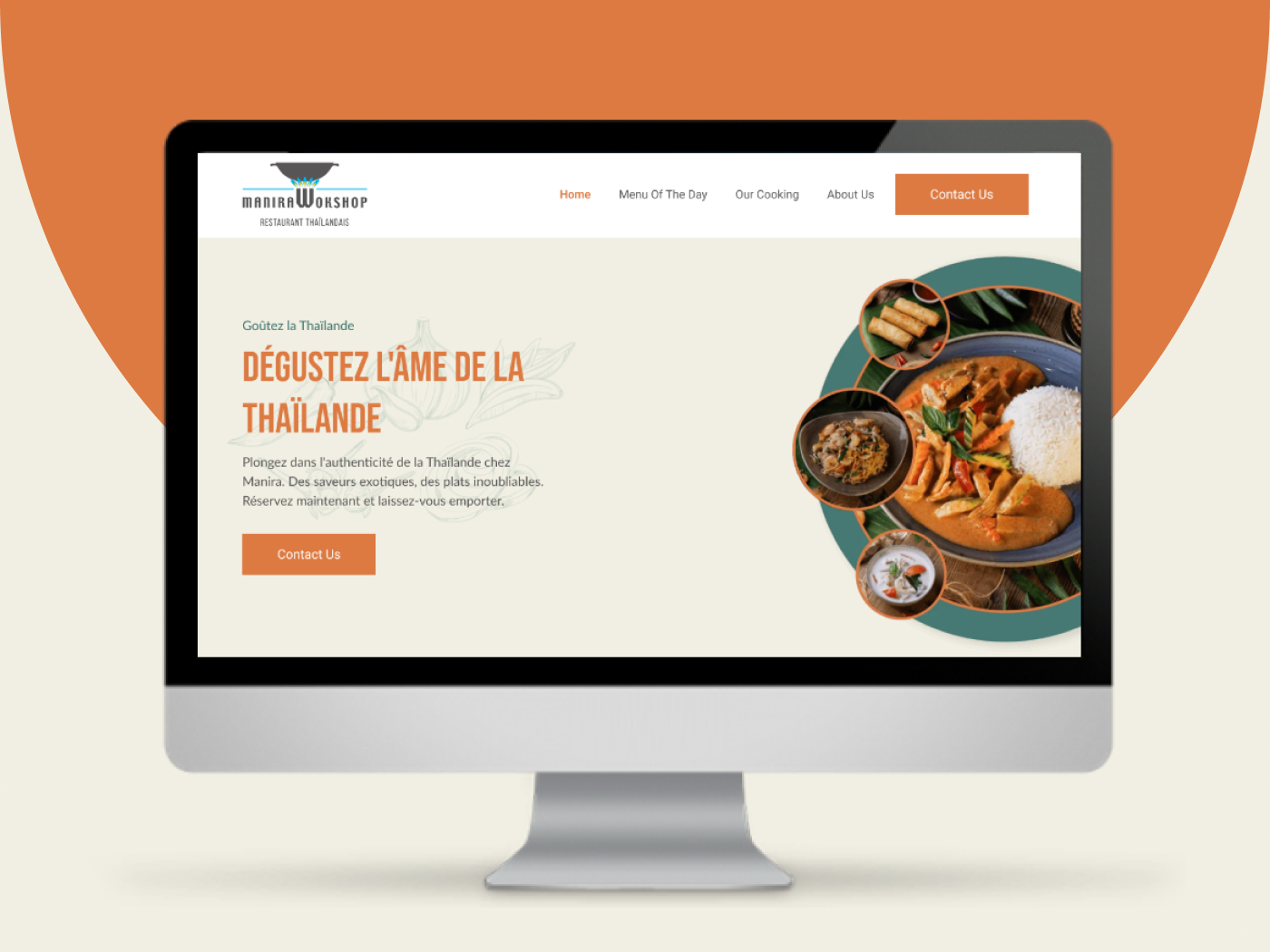 Thai Restaurant  Website Design