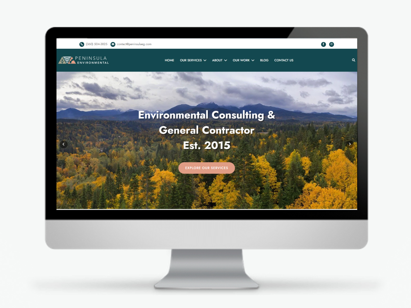 Website Design for Peninsula Environmental