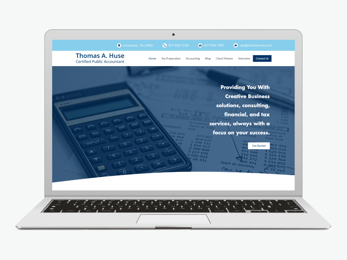 Website design for CPA Firm, Tax Services
