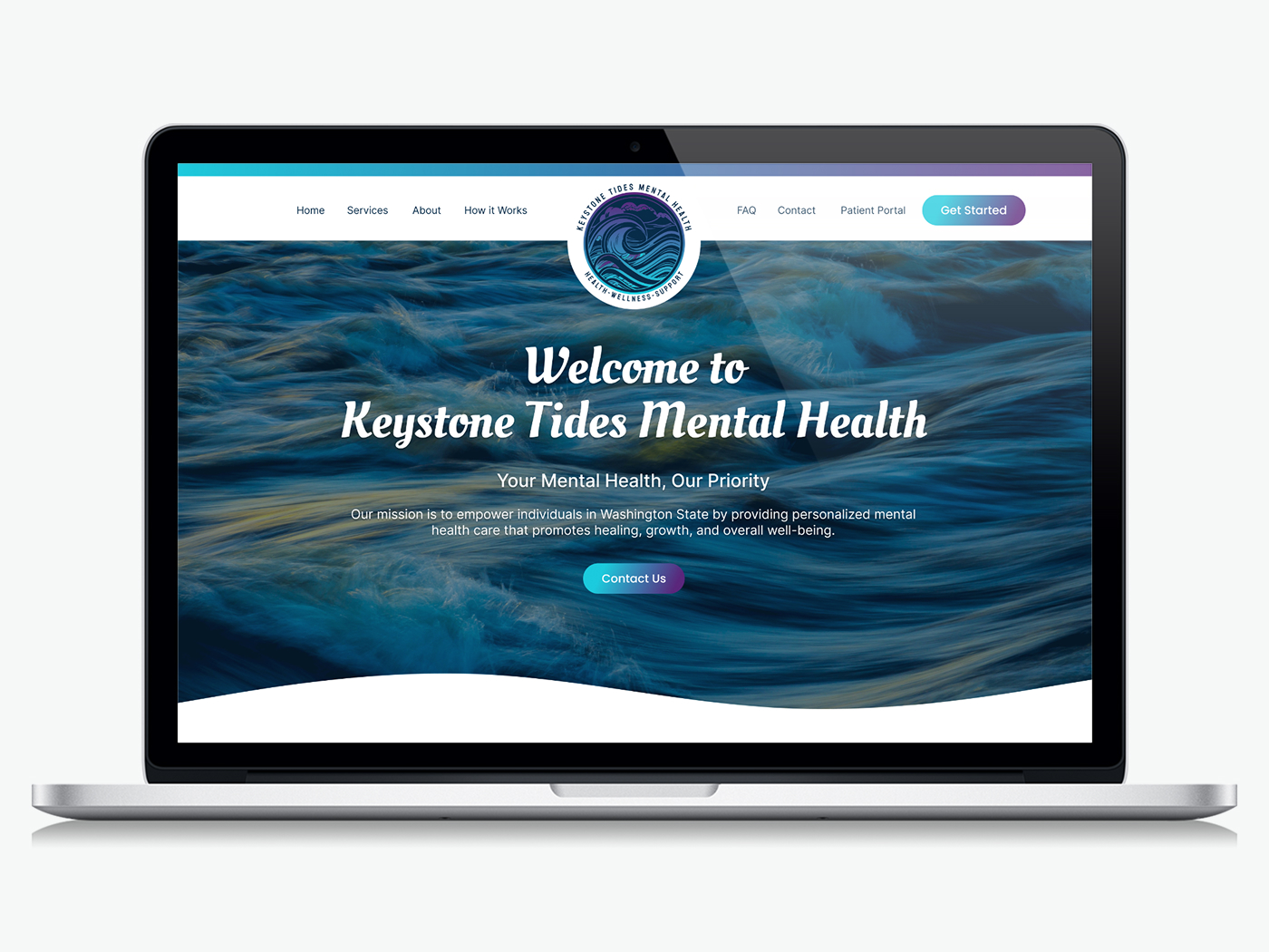keystone Tides, Mental health clinic website design