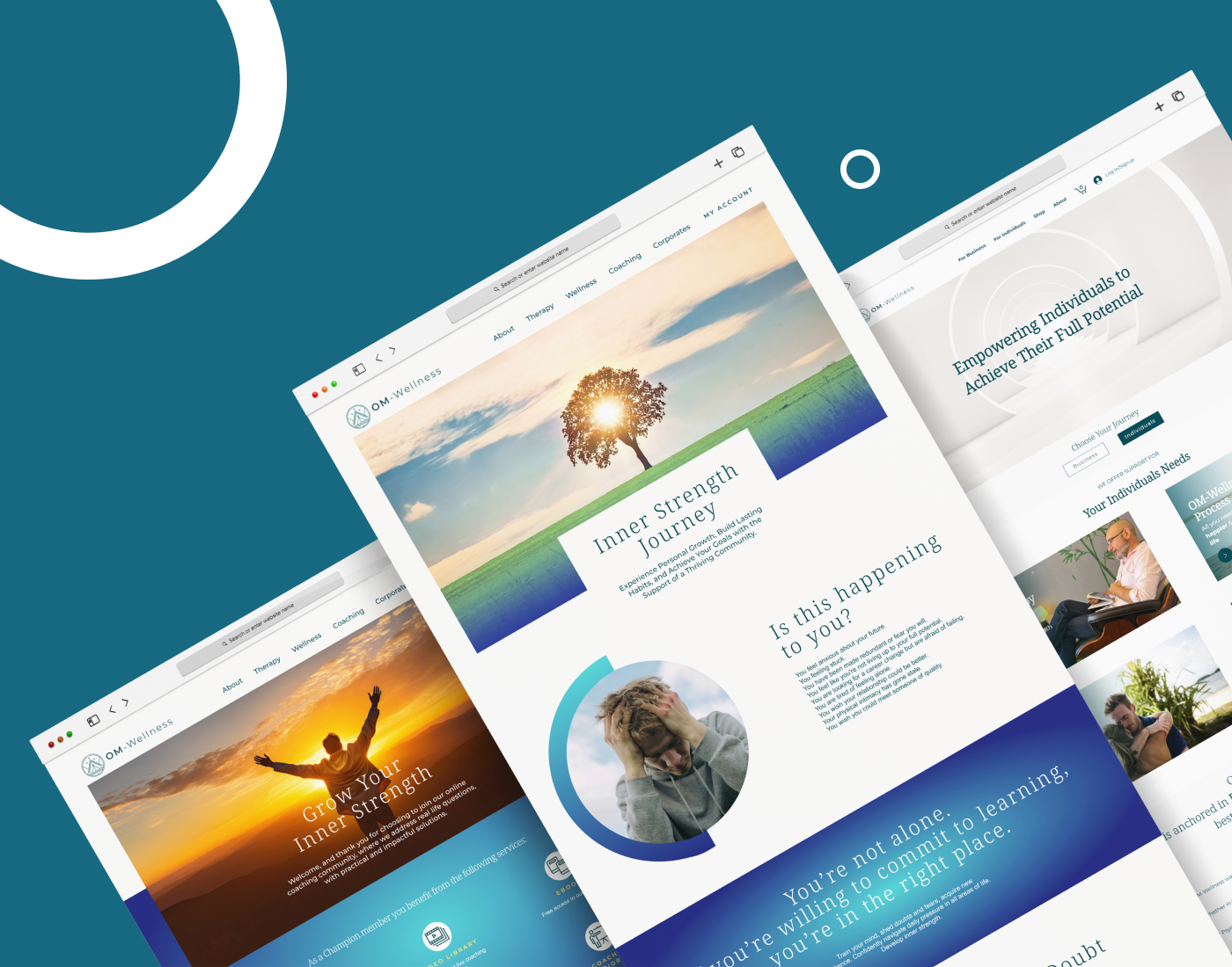 coaching website design, holistic coaching UX, Singapore wellness brand, group coaching website, psychology-based coaching design, responsive therapy website, personal growth platform, health & wellness